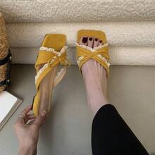 Women Flat Sandals - 黃色 - 查看 6
