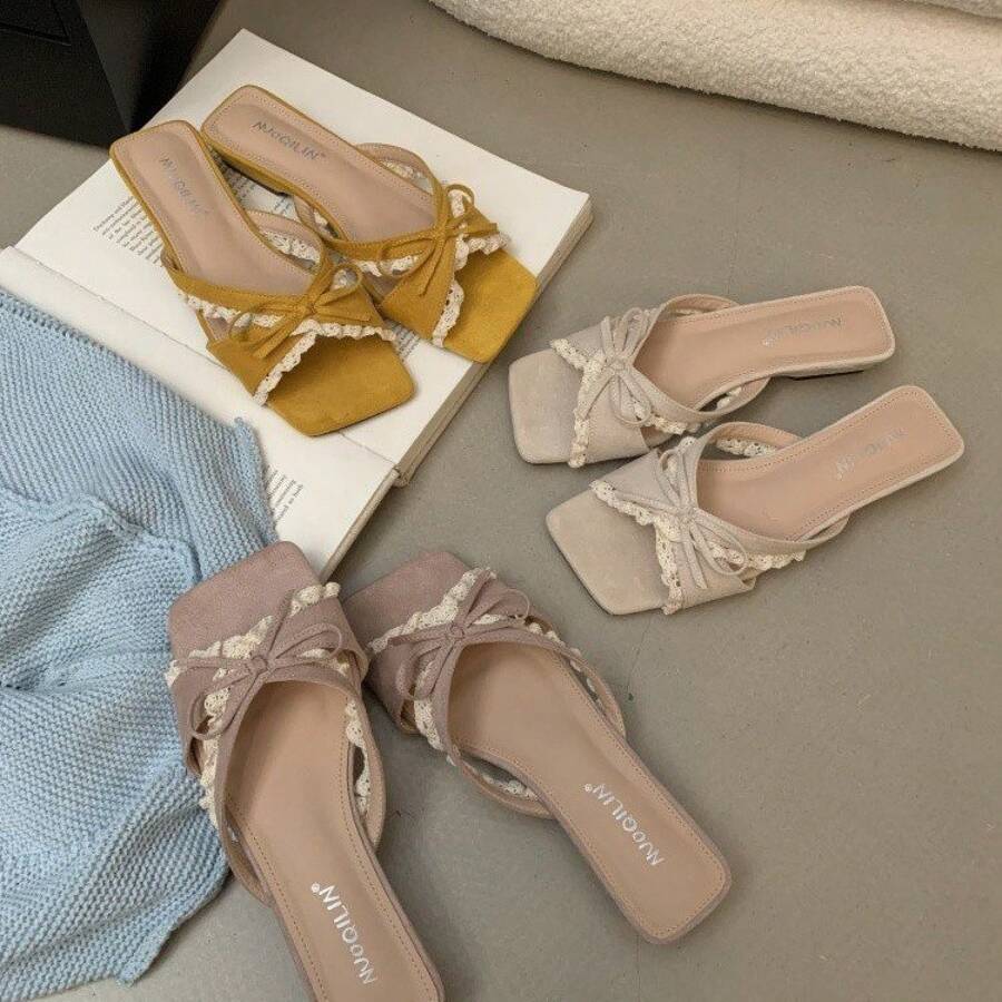 Women Flat Sandals - 黃色 - 查看 1