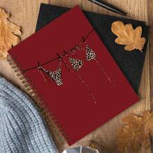 1 cuốn sổ xoắn ốc họa tiết da báo thời trang, nhật ký phong cách học thuật cho bé gái, nhật ký họa tiết da báo sang trọng, đồ dùng văn phòng cho bé gái tuổi teen, sổ xoắn ốc phong cách học thuật thẩm mỹ cổ điển, kích thước 5,5x8,3 inch - Một cỡ - Xem 5