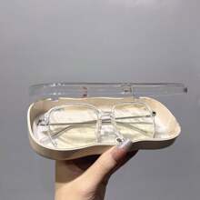 1 pieza Caja de almacenamiento de gafas con diseño en forma de cereza, diseño portátil