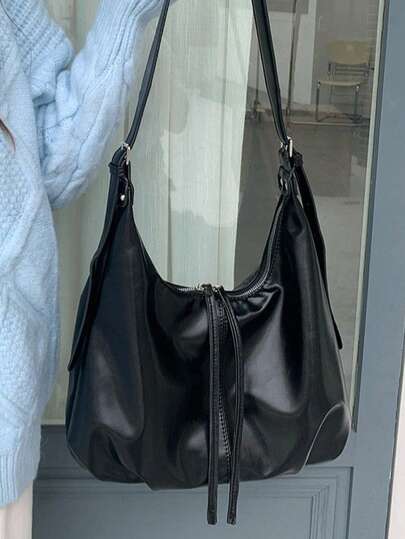 2025新款韩版时尚复古腋下包女时尚休闲托特包大容量斜挎包适合购物、聚会、旅行、送礼