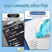 1 Piece Of Macaron Color Correction Tape, 5 Mm X 6 M Correction Tape, Push-Pull Core, Easy To Use, Instant Correction, Retractable Tip, For Correcting Bad Handwriting, Back To School And Office Supplies