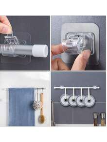 10 Giá đỡ lắp đặt không cần khoan, móc treo rèm dính, kẹp thanh treo rèm cửa sổ, móc treo rèm cửa dạng thanh ngang có thể kéo giãn. Được làm bằng vật liệu dính cường độ cao, đảm bảo bám dính chắc chắn trên bề mặt nhẵn hoặc nhám mà không lo rơi ra. Thiết kế giá đỡ tiện dụng, dễ lắp đặt, phù hợp với nhiều loại vật liệu tường bao gồm gạch men, kính, gỗ và bề mặt kim loại. Khả năng chịu lực mạnh, có thể dễ dàng treo rèm cửa nặng hoặc rèm cửa. - Nhiều màu - Xem 5