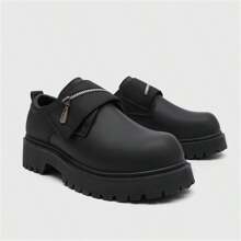 New 2024 Autumn/Winter Low-Top Boots For Men, Retro Work Shoes, Thick Sole, Increasing Height, Versatile Leather Shoes