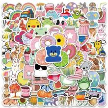 200pcs Cute Cartoon Animal & Object Stickers, Reusable Vinyl Decals For Phone Cases, Laptops, Water Bottles, Notebooks - Vibrant Colors, Matte Finish, Fun Designs (Whale, Panda, Cat, Dog, Food, Space, Fruit), Adorable Stickers, Water Bottle Stickers, Arts & Crafts - Multicolor - View 11
