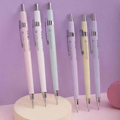 [Bộ bút chì tự động Macaron 0.5mm] Bộ bút chì tự động màu Macaron HB 0.5mm kèm ngòi thay thế, cấu trúc nhựa nhẹ, phù hợp cho trẻ em từ 14 tuổi trở lên, dùng làm đồ dùng học tập, trở lại trường