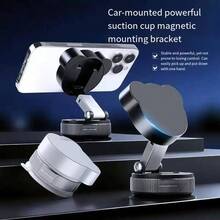 1 Stück doppelseitiger magnetischer Handyhalter, 360 Grad klappbar, tragbar, multifunktionaler Saugnapf-Handyhalter, kreisförmiges Design, einhändige Bedienung, hervorragend als Urlaubsgeschenk