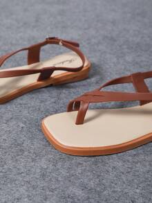 2025 闪光舒适厚底女士平底鞋柔软灵活新款方头一脚蹬穆勒鞋优雅扣饰单格金属纽扣连衣裙，约会，优雅时尚纯色凉鞋，适合旅行、四季、徒步旅行