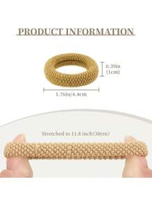 8pcs Widened Towel Loop, Large And Thick Hair Tie, Tied Ponytail With High Elasticity And No Damage To Hair, Plain Loop, Rubber Band, Suitable For Various Hairstyles Of Women And Girls, Ponytail Holders, Hair Elastics, Hair Rubber Bands, Hair Rope, Hair Accessories