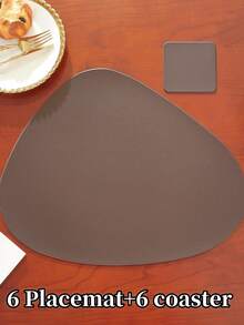 8/12 Pcs Hotel/Restaurant Placemat/Coaster Set, Premium Table Mats, Easy To Clean Multi-Color Heat-Resistant Pads To Protect Tabletop, Suitable For Weddings, Parties, Home, Hotel, Kitchen, Festive Decoration