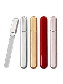 1件装纳米玻璃指甲锉，抛光亮面指甲蚀刻便携式玻璃滚轮，高级指甲护理工具。个人护理和清洁工具，手足护理工具。方便实用。 - 彩色 - 查看 2