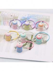 (Excluding Dolls)1pc Labu Mini Bottle Dollhouse Mini Model Bottle Kettle Water Cup Miniature Food Play OB11 Scene Accessories Pendant (Bottle Only, No Others Included)