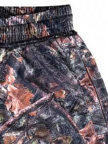 Quần short thể thao nhanh khô Colorblock dành cho nam có dây rút, trang phục thường ngày đi biển, họa tiết Paisley, phong cách Hawaii - màu đen - Xem 4