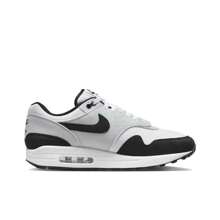 Nike Nike Air Max 1 Mesh Comfortable Versatile Fashionable Low-Top Casual Shoes, Men, White Grey Black