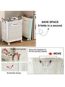 1pc Foldable Storage Box, Wardrobe Storage Box, Toy Storage Box, Sundries Storage Basket, Large Capacity Storage Box, Suitable For Toys, Clothes, Snacks, Books, Shoes, Plastic Boxes For Cars, Home Storage And Bedroom Accessories Under The Bed Storage Basket - Nhiều màu - Xem 5