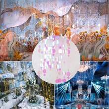 15 mm okrągłe cekiny 20 g, około 210 szt. Luźne cekiny z otworem bocznym 1,5 cm AB, mieszane kolory, używane do wyrobu biżuterii, szycia, majsterkowania, rzemiosła odzieżowego, dekoracji sukni ślubnych, materiałów robionych ręcznie.