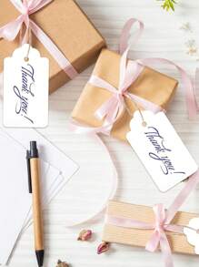 100pcs/Set Kraft Brown, Black And White Paper Tags With String Attached Labels Display Tags Brown Price Tags With String Writable Hang Tags For Clothing, Jewelry, Clothes DIY Crafts Wedding Holiday And Retail Display