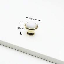 Tiradores modernos de cerámica con aleación de zinc de alta gama para gabinetes, cajones, habitación infantil, armarios y muebles