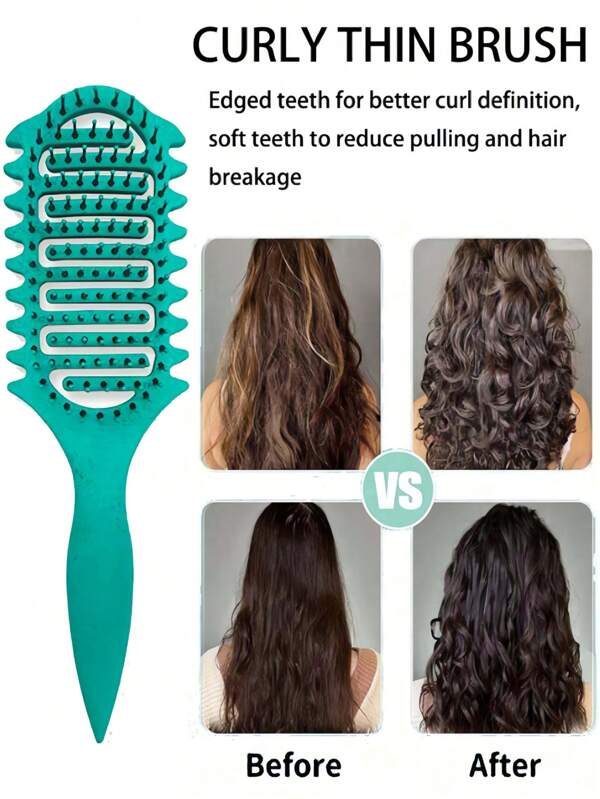 Heiß!!! Leichter Lockenbürste - Lüftungsdesign, trocknet schnell, formt Locken und stylt sanft, schön und eindrucksvoll für jeden Tag, sehr geeignet für Sommer, Reisen und täglichen Gebrauch, verschiedene Farben erhältlich, kommen Sie und holen Sie es sich!