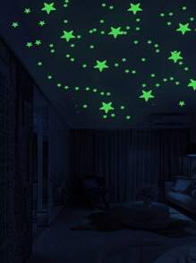 10/122/212pcs Glow In The Dark Star Wall Decals - Removable Night Light Stickers For Kids Bedroom, Nursery, Dorm DIY, Switch Decor & Halloween/Christmas Galaxy Project (8 Sizes Self-Adhesive) Home Decor Halloween Decor Room Decor Wall Decor Wall Stickers Living Room Decor Halloween Decorations Halloween Decoration