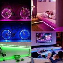 Oświetlenie LED do pomieszczeń 1/30 metra, pasek LED RGB z pilotem IR i aplikacją Bluetooth, samoprzylepne światło LED z synchronizacją muzyki, tryb czasowy, do sypialni, pokoju zabaw