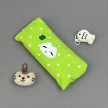 1 个星形笔袋，绿色，简约可爱，办公桌文具收纳袋（无悬挂配件） - 綠色 - 查看 3