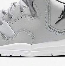 Nike 兒童 Jordan Courtside 23 簡約舒適復古 防滑耐磨輕便避震支撐 中幫 籃球鞋 - 灰色 - 查看 8