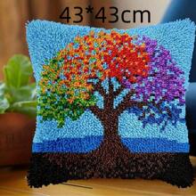 Lock Hook Kit DIY Material Bag Pillowcase Cartoon Cross-Stitch Sofa Cushion Home Decor Pillowcase