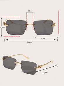 Augonstern 1副超大镜框时尚眼镜，欧美街头风格，适合度假和旅行 - 彩色 - 查看 9