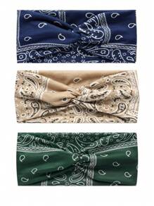1 pezzo Fascia per capelli boho sportiva per yoga, bandana, fascia per sudore, accessorio per capelli elastico, bandana, accessorio per capelli alla moda per ragazze e donne, fasce per capelli di alta qualità
