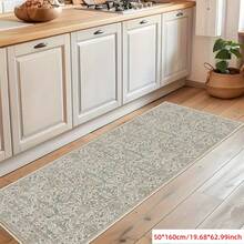 这款优雅图案长条地毯，适用于玄关、洗衣房、卧室、厨房等场所的硬木地板。它也非常适合室内装饰，为家居增添四季皆宜的点缀。这款时尚长条地毯可水洗且防滑，是走廊地毯或客厅地毯的理想之选。颜色主要为奶油色、浅蓝色和柔和的米色调，是家居装饰和厨房装饰的理想之选。 - 彩色 - 查看 12
