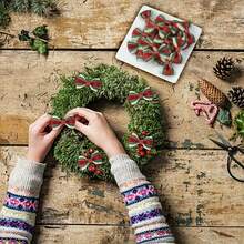 40pcs/Set Random Color & Style Bow Decorations, DIY Christmas Wreath, Christmas Tree Ornaments, Christmas Gifts, Scene Decor, Holiday Decor, Home Office Party Decorations - Multicolor - View 2