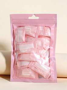 20pcs Honey Peach Makeup Remover Wipes - Luxurious Soft, Alcohol-Free, Low-Irritation Fragrance-Free Nonwoven Fabric, Suitable For All Light Skin Tones, Quickly Dissolving, Gentle And Non-Irritating, Convenient For Travel, 100% Disposable, Makeup Remover Wipes, Great For Travel Skincare, Individually Packaged, Compact And Portable