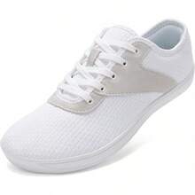 Men's Wide Toe Box Shoes Minimalist Barefoot Walking Shoes Extra Wide Width Zero Drop Shoes Lightweight Breathable Sneakers - 奧爾懷特 - 查看 1