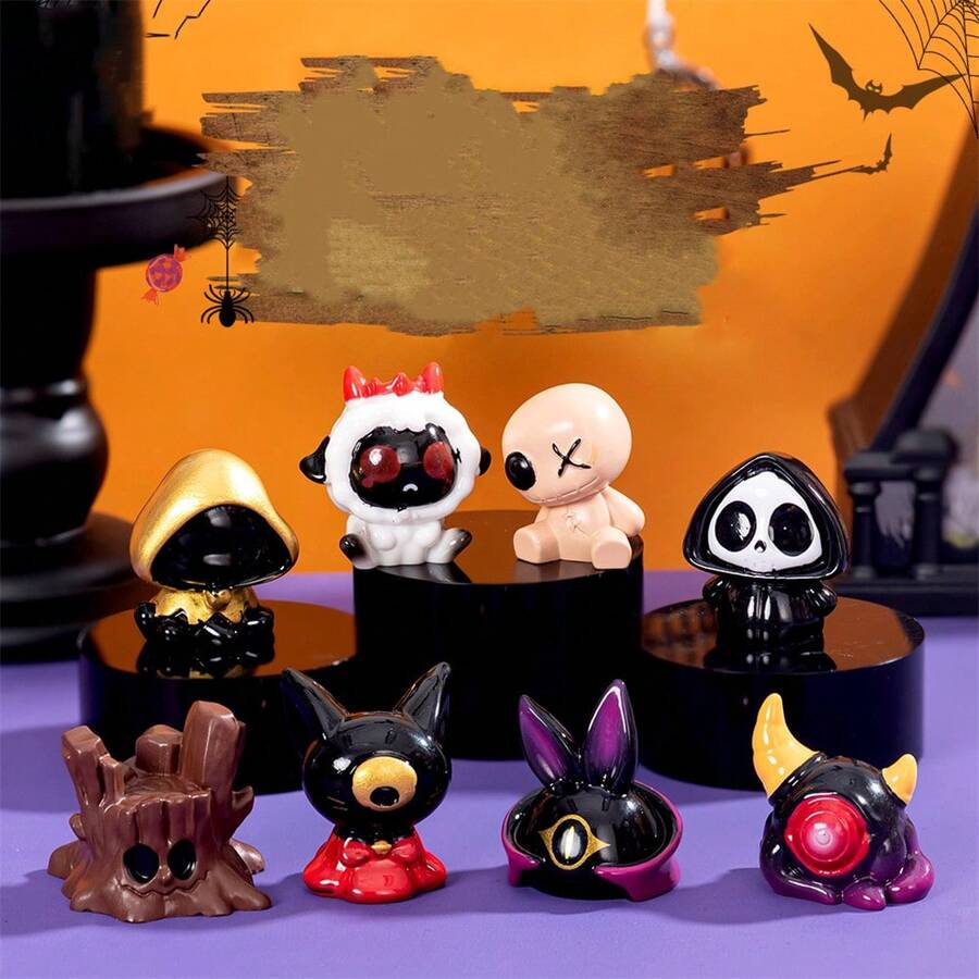 8 Stücke neue kreative Microlandschaft Halloween Teufel & Geist DIY Dekorationsartikel, Mini Tisch/Auto Ornamente