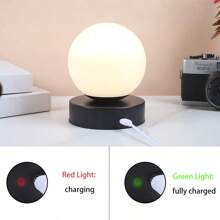 1 件三色可调光台灯，可充电学习台灯，露营台灯便携式 LED 夜灯，适用于学习阅读卧室和宿舍