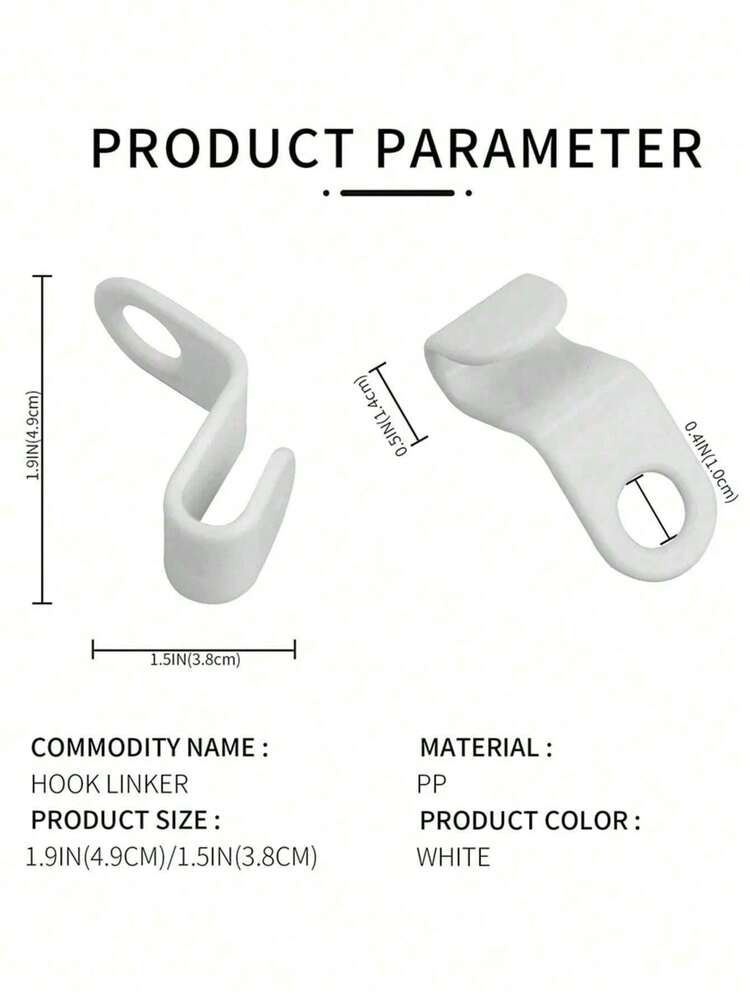 10/20/30/50/100pcs Hanger Connector Hooks Made Of High-Quality Metal Material, Surface Treated With Anti-Rust Coating To Ensure Long-Term Durability. The Clever Hook Design Allows For Easy Multi-Layer Stacking, Conveniently Hanging Different Types Of Clothing Such As Shirts, Sweaters, And Pants, Effectively Saving Closet Space. - Multicolor - View 2