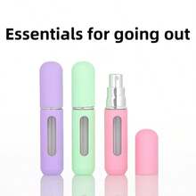 3/1 Chai đựng nước hoa màu kẹo 5ML có thể nạp lại, Chai xịt nước hoa có thể nạp lại, Bình xịt nước hoa du lịch, Bình đựng chất lỏng rỗng nhỏ gọn di động, Vật dụng cần thiết khi đi du lịch, Túi đựng đồ du lịch cho bãi biển, Chai du lịch cho kỳ nghỉ hè trở lại trường - Nhiều màu - Xem 2