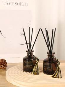 1 Piece Of Exquisite Rattan Diffuser, Infuse Your Home With Soothing Fragrance, Suitable For Home Perfume, House Freshener Luxury Home Decor Bedroom Aromatherapy,Long-Lasting Fragrance - Multicolor - View 3