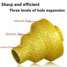 M10 M14 Diamond Chamfered Step Drill Bits 20-50mm Hole Opener, Milling Tile Cutter, Marble Concrete Expansion Drill, Brick & Stone Drill Bits For Construction - Multicolor - View 6