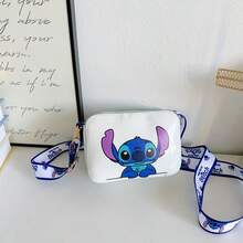 1 件新款米奇米妮卡通方形包，新款单肩包，可爱卡通斜挎包，儿童和成人迷你方形包，时尚零钱包，适用于学校用品，返校