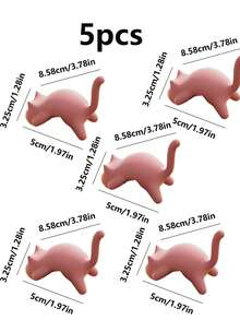 1pc/2pcs/3pcs/5pcs黑白黄粉猫背包挂钩书桌桌边挂钩无痕不挂袋小学生多功能背包打孔 - 彩色 - 查看 14
