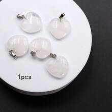 1pc 20mm Heart Shaped Pendant Without Chain, For DIY Necklace, Bracelet, Keychain Accessories