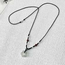 1pc Handmade Miniature Butterfly & Star Design Pendant Necklace, Versatile Gift For Friends & Lovers - White Jade Star - View 1