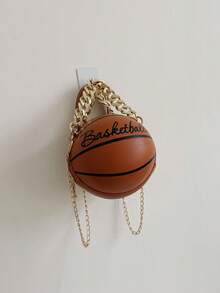 Fashionable Casual Versatile Women Mini Tote PU Spherical Handbag - Brown - View 3