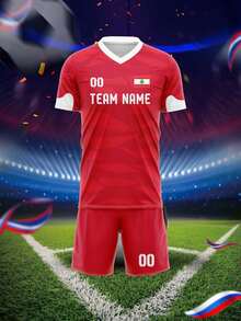 Customized Soccer Jerseys For Men, With Personalized Patterns, Logos, Names And Numbers. Breathable, Quick-Drying And Fashionable Sports T-Shirts Suitable For Badminton, Volleyball And Football Training, Middle East & - Multicolor - View 3