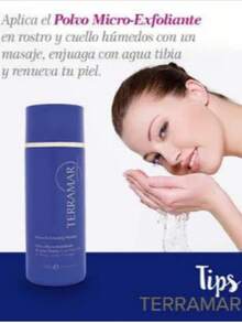 Polvo de arroz y perla terramar maquillaje facial polvo suelto acabado mate luminosidad natural hidratante para piel grasa control brillo cosmético diario belleza profesional - Azul Marino - Ver 1