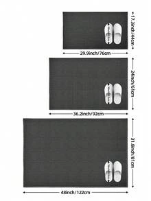 1pc Polyester Material, Simple Ins Style Dual-Color Woven Texture Doormat, Modern Fashion Woven Pattern, Easy To Clean, Wear-Resistant, Dust-Proof, Suitable For Entryway Function Mat Door Mat Kitchen Mat&Rug Home Decor Entryway Decor Bathroom Kitchen Decor Kitchen Rug