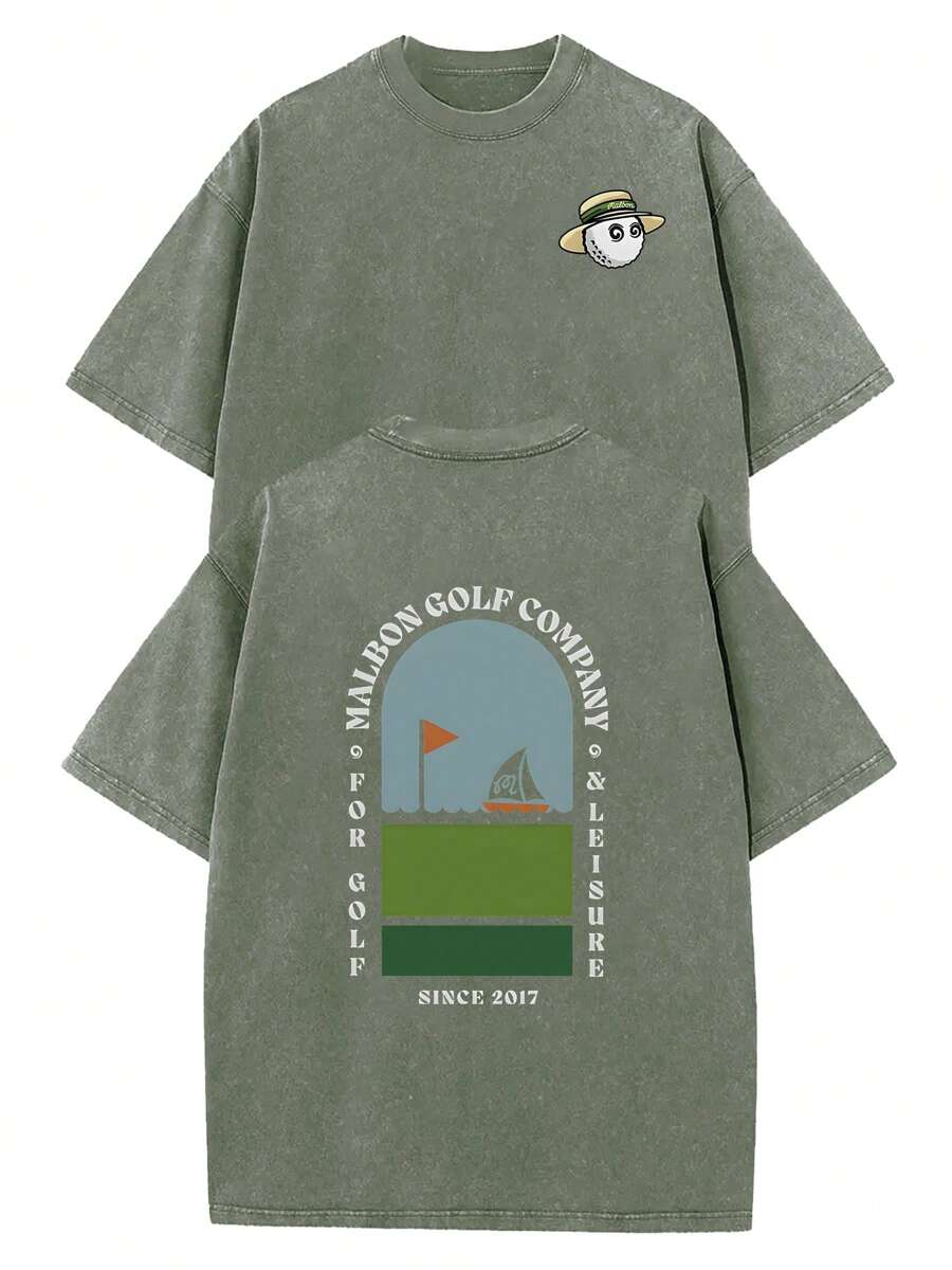 230g Double-Sided Washing, Racing Printed T-Shirts, High-Quality Batik Cotton Retro Fashion Brand T-Shirts, Beach Essential, Men's Summer T-Shirts, Holiday Gifts, Perfect Gifts.