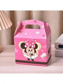 Disney 6pcs Disney Mickey Mouse Mini Cartoon Candy Gift Box, Suitable For Party, Holiday, Birthday Gift Packing